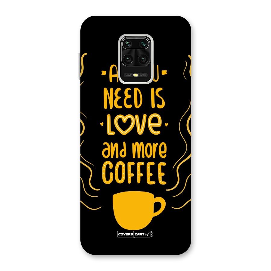 Love and More Coffee Back Case for Poco M2 Pro
