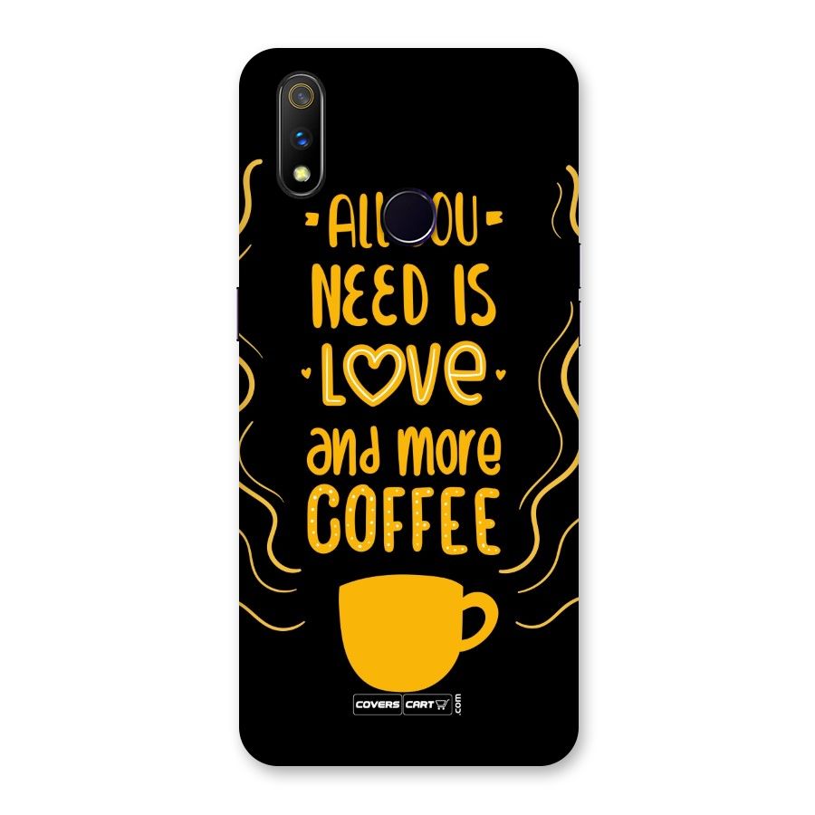 Love and More Coffee Back Case for Realme 3 Pro