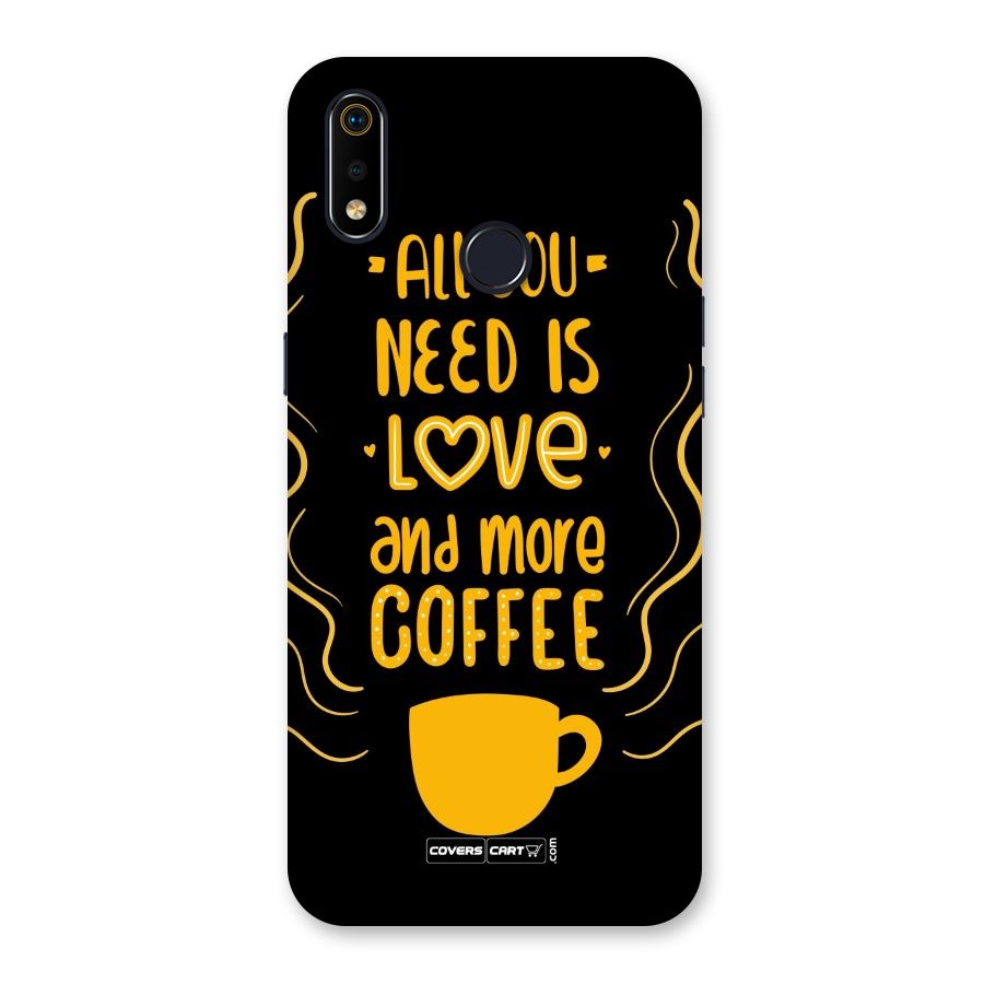 Love and More Coffee Back Case for Realme 3i