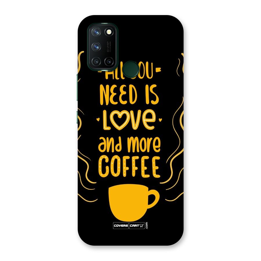 Love and More Coffee Back Case for Realme 7i