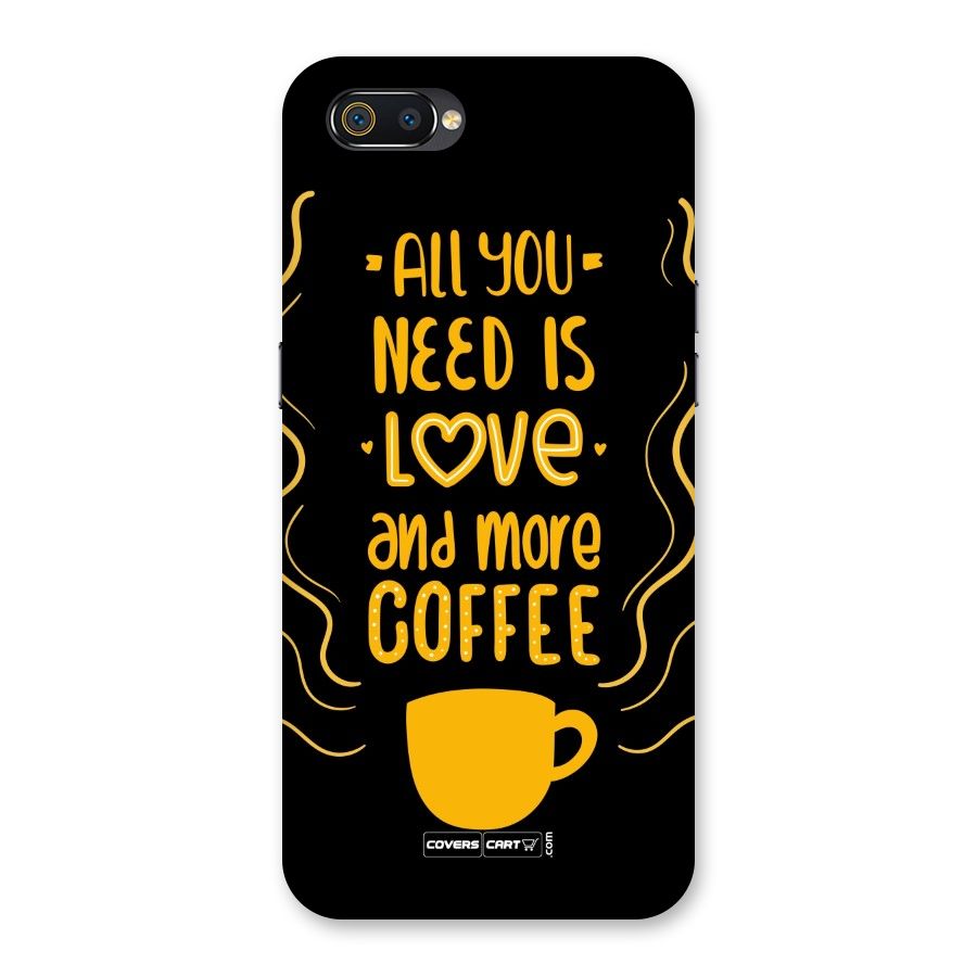 Love and More Coffee Back Case for Realme C2