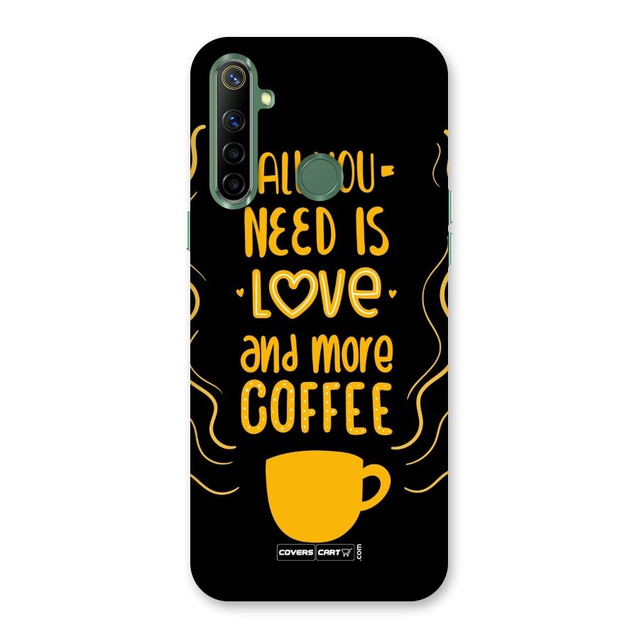 Love and More Coffee Back Case for Realme Narzo 10
