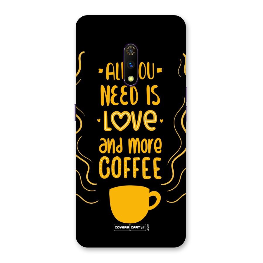 Love and More Coffee Back Case for Realme X