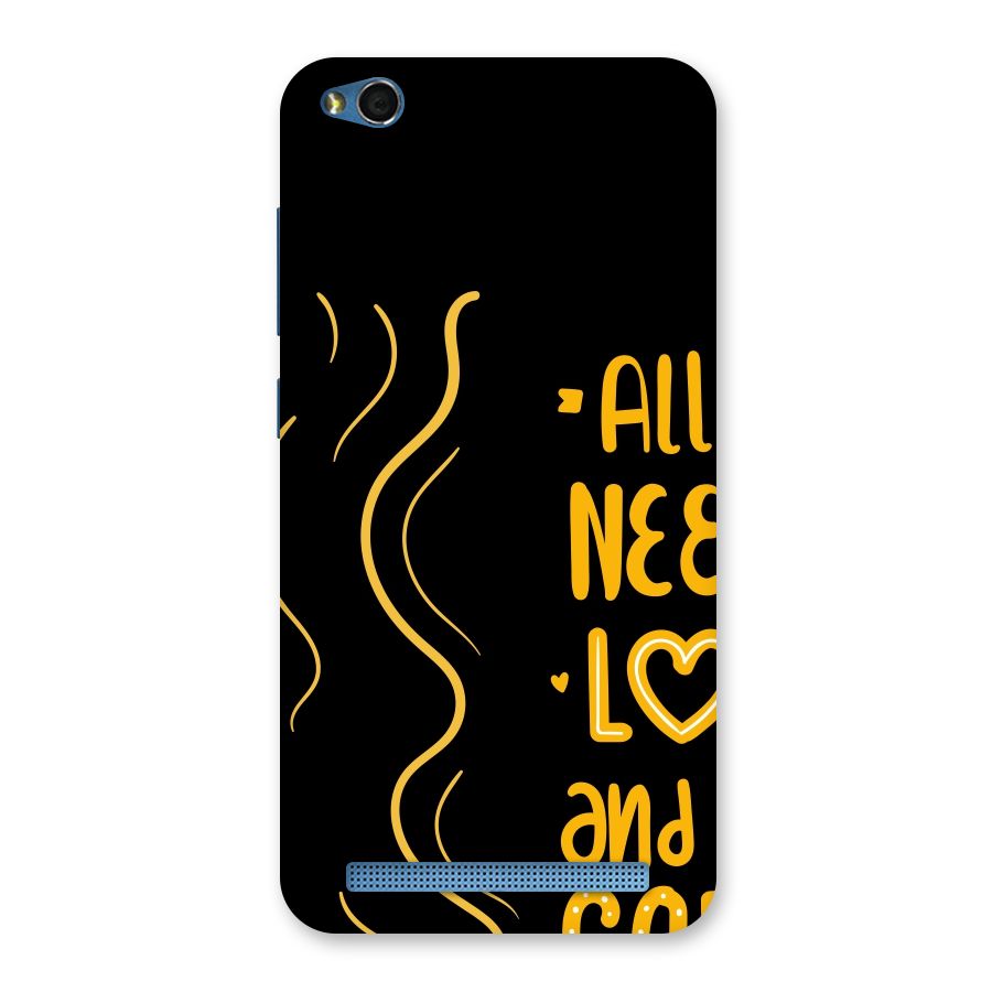 Love and More Coffee Back Case for Redmi 5A