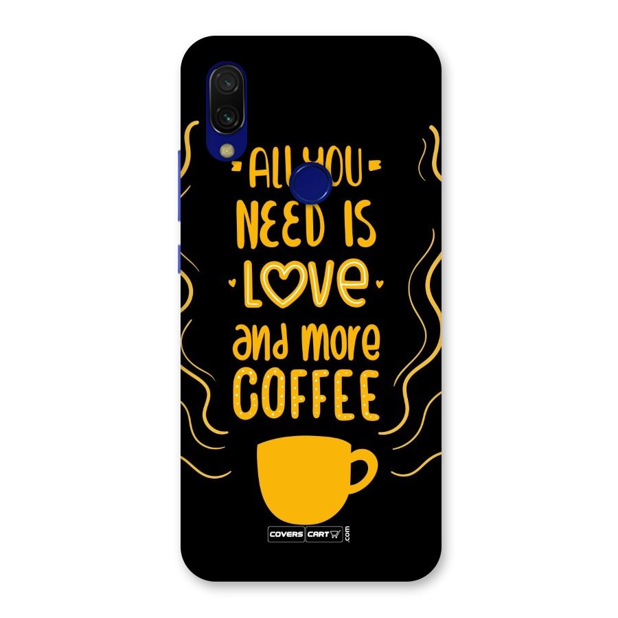Love and More Coffee Back Case for Redmi 7