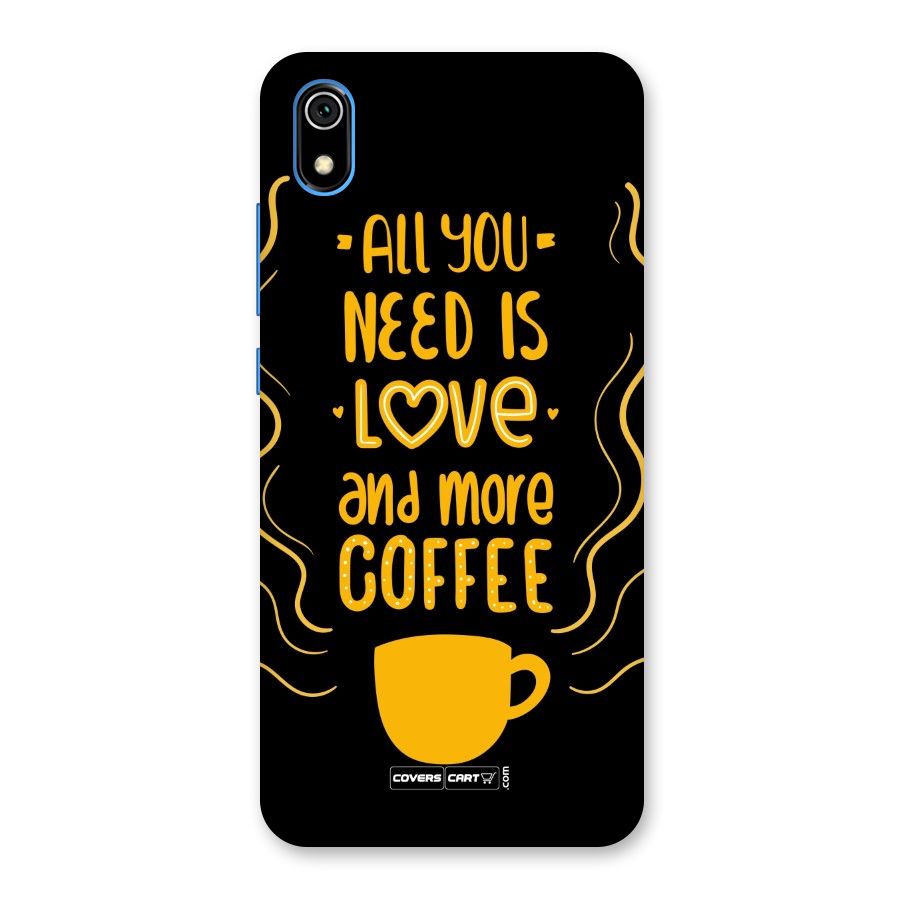 Love and More Coffee Back Case for Redmi 7A