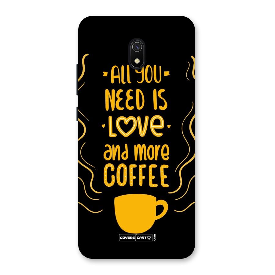 Love and More Coffee Back Case for Redmi 8A