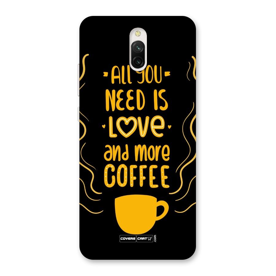 Love and More Coffee Back Case for Redmi 8A Dual