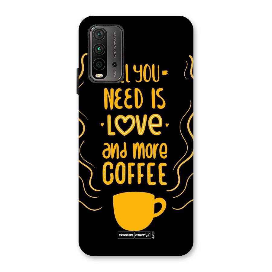 Love and More Coffee Back Case for Redmi 9 Power