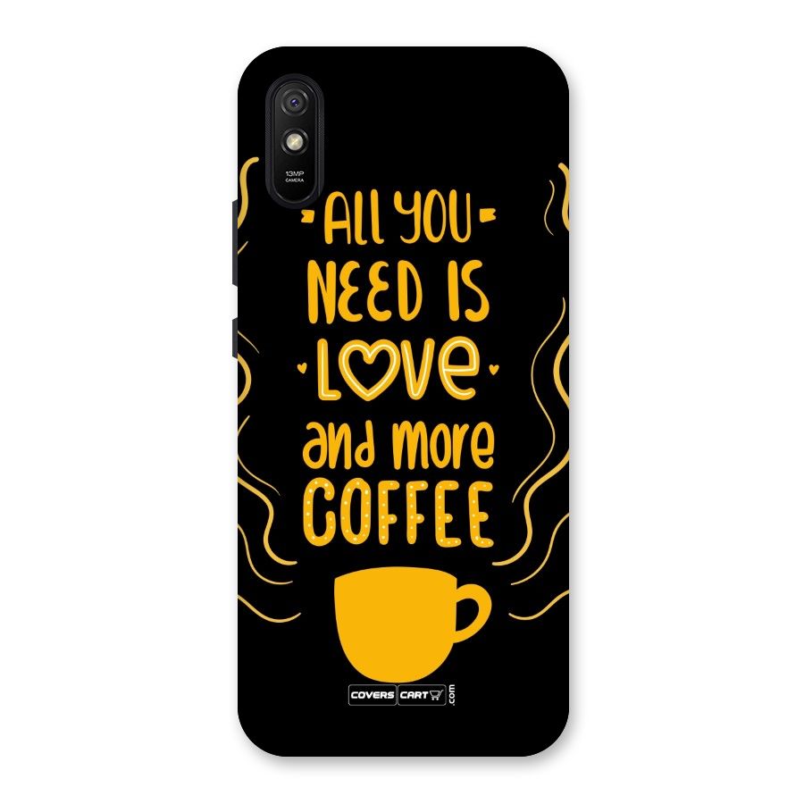 Love and More Coffee Back Case for Redmi 9i