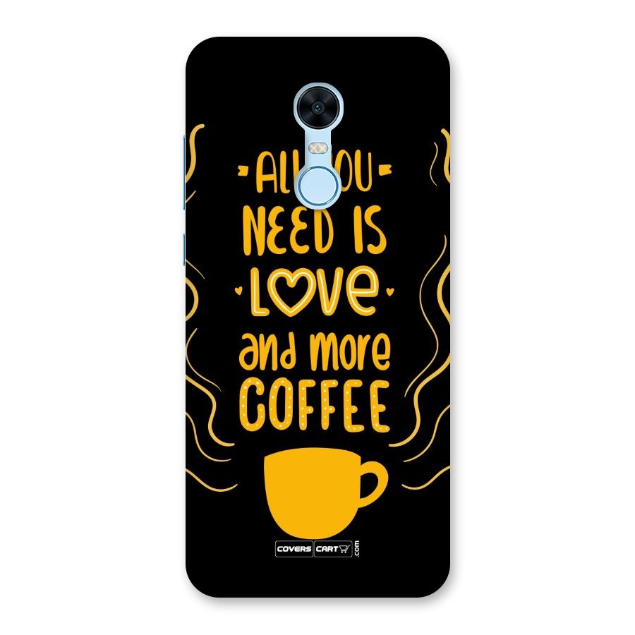 Love and More Coffee Back Case for Redmi Note 5
