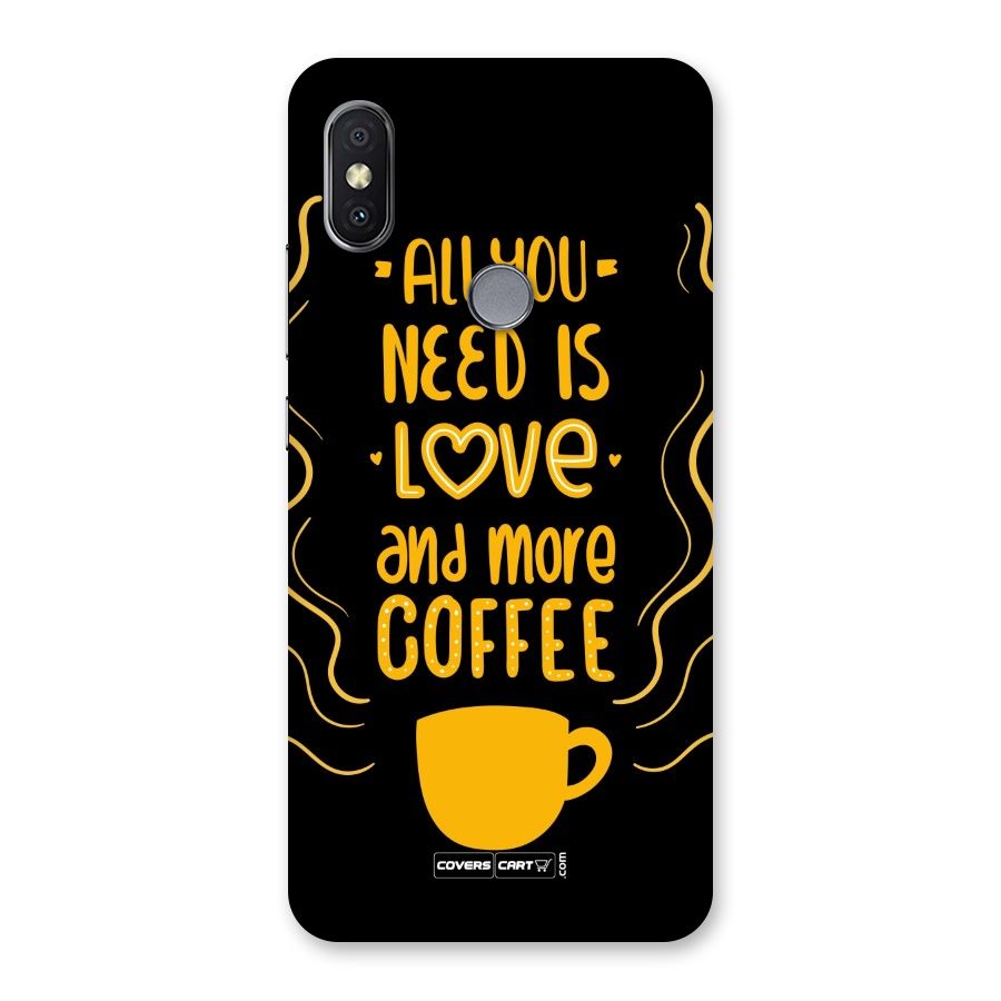 Love and More Coffee Back Case for Redmi Y2