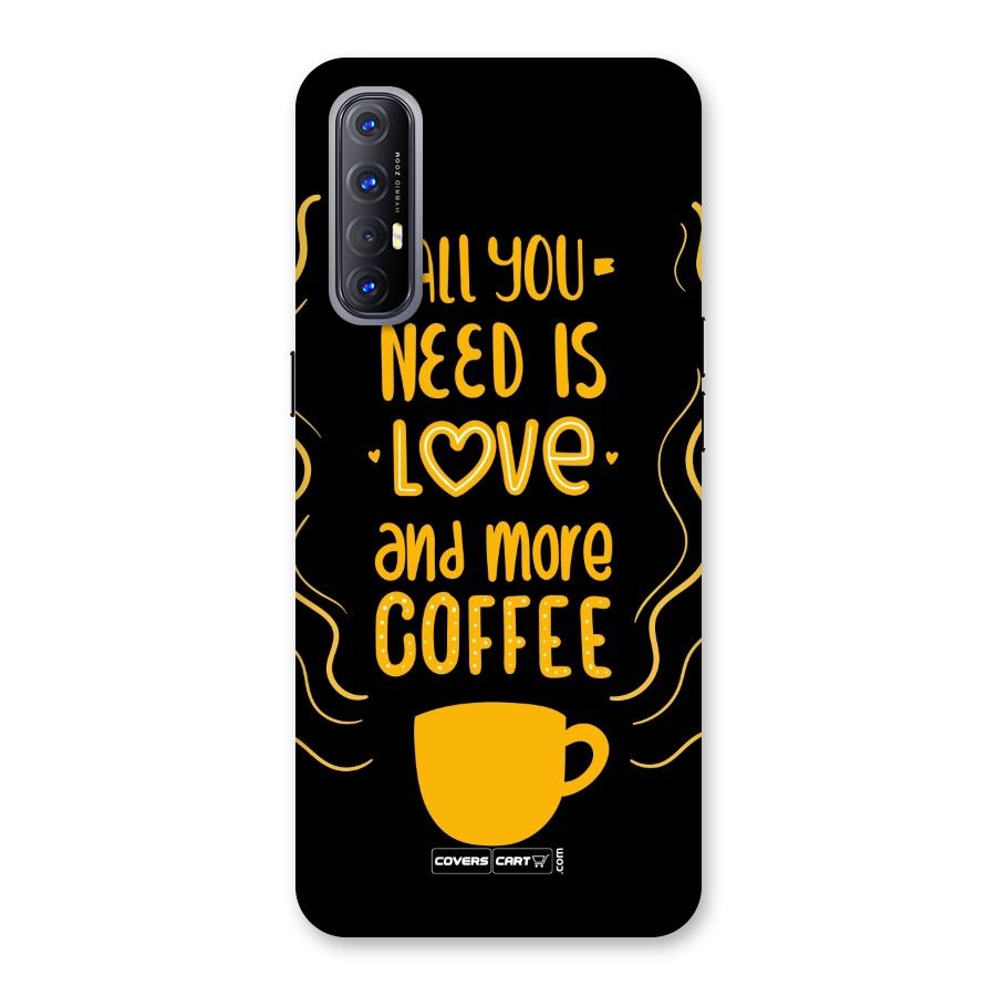 Love and More Coffee Back Case for Reno3 Pro