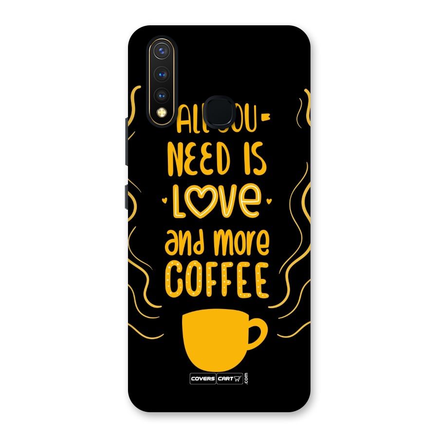 Love and More Coffee Back Case for Vivo U20