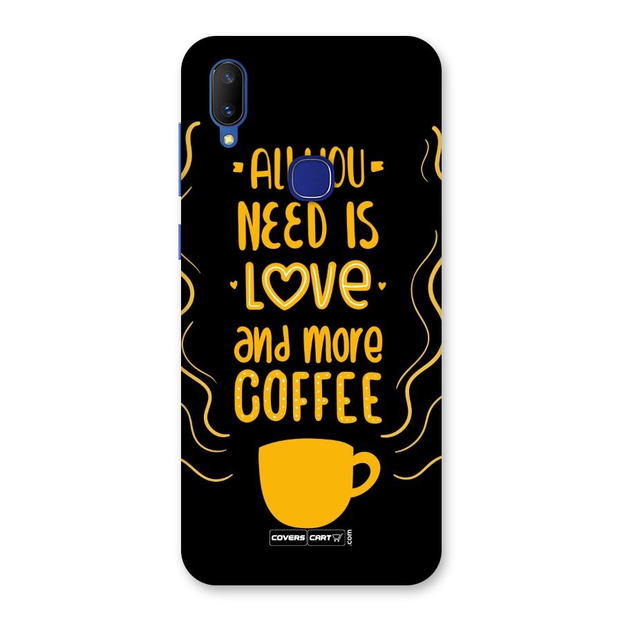 Love and More Coffee Back Case for Vivo V11
