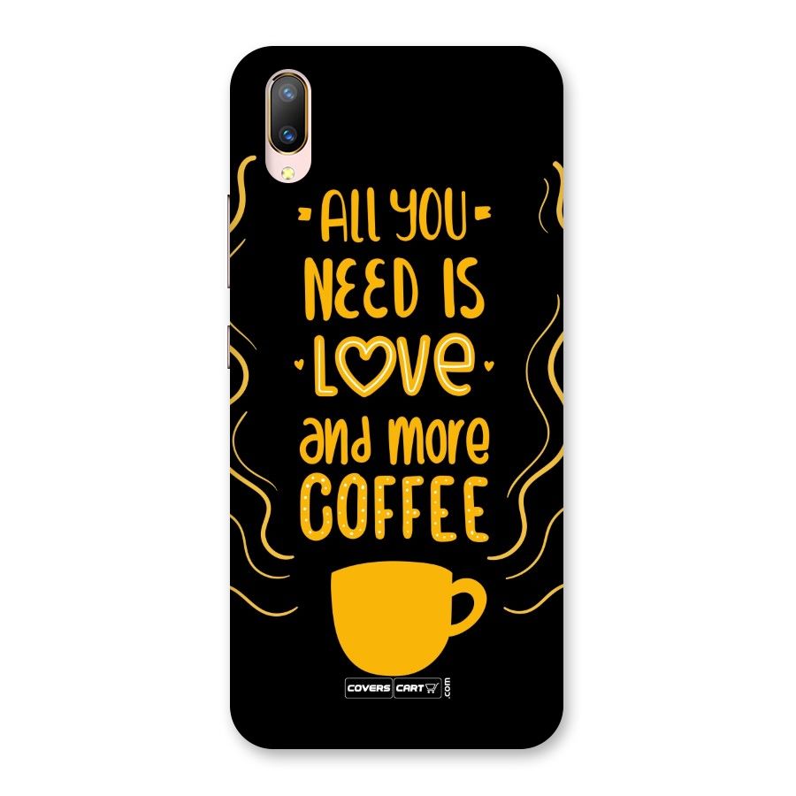 Love and More Coffee Back Case for Vivo V11 Pro