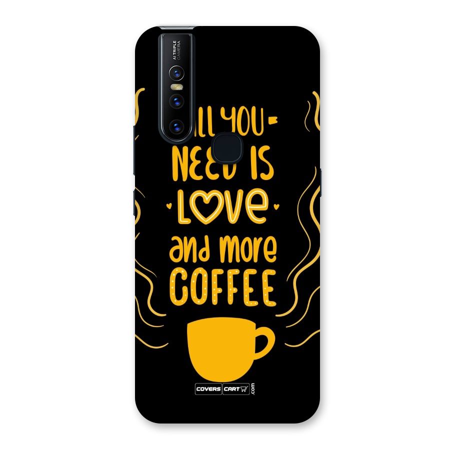 Love and More Coffee Back Case for Vivo V15