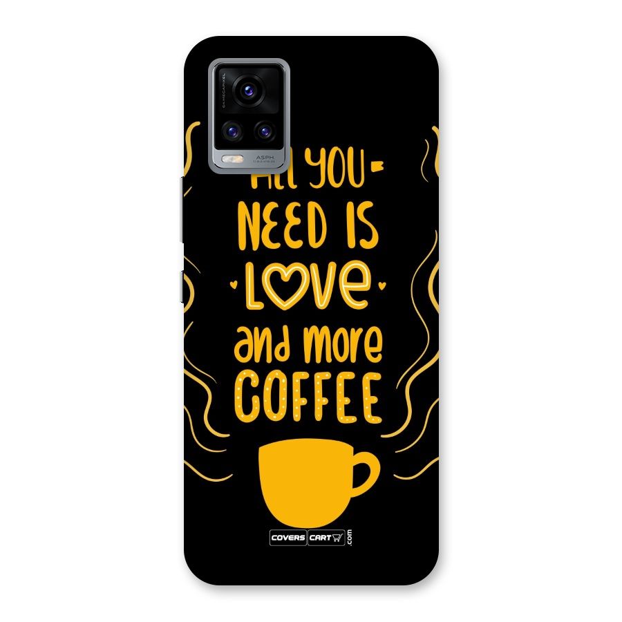 Love and More Coffee Back Case for Vivo V20
