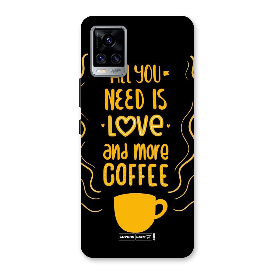 Love and More Coffee Back Case for Vivo V20 Pro
