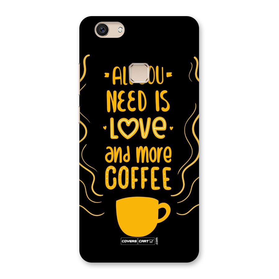 Love and More Coffee Back Case for Vivo V7