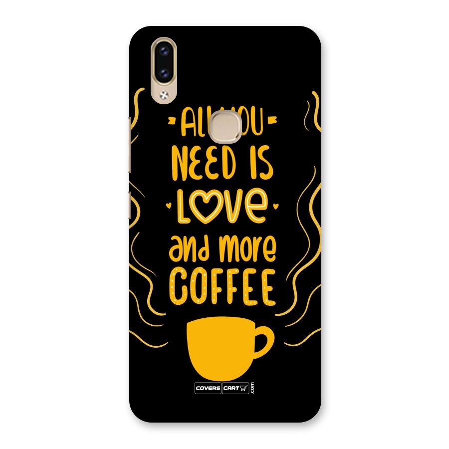 Love and More Coffee Back Case for Vivo V9 Youth