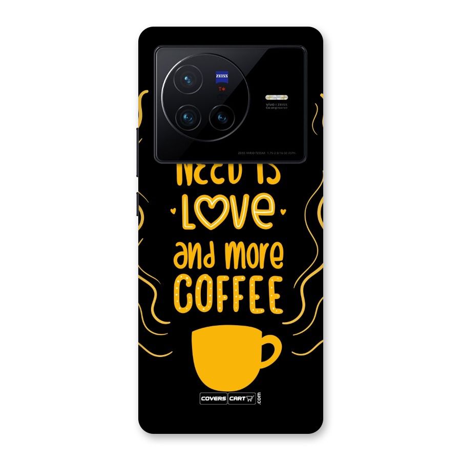 Love and More Coffee Back Case for Vivo X80