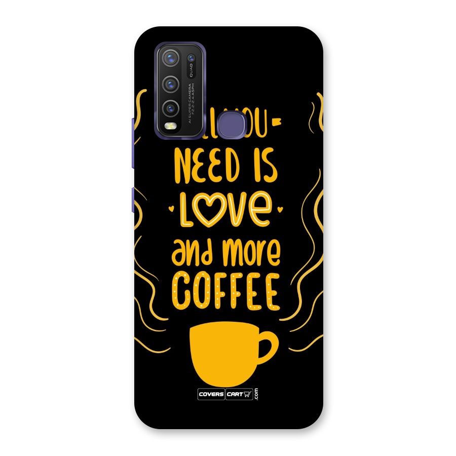 Love and More Coffee Back Case for Vivo Y50