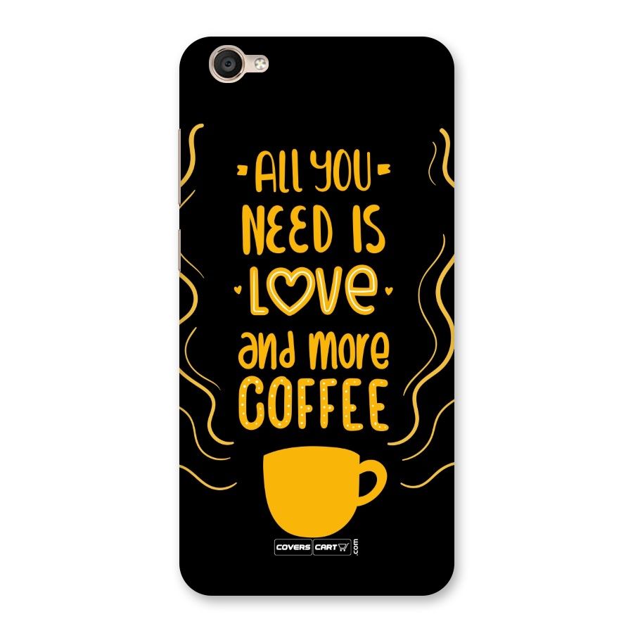 Love and More Coffee Back Case for Vivo Y55s