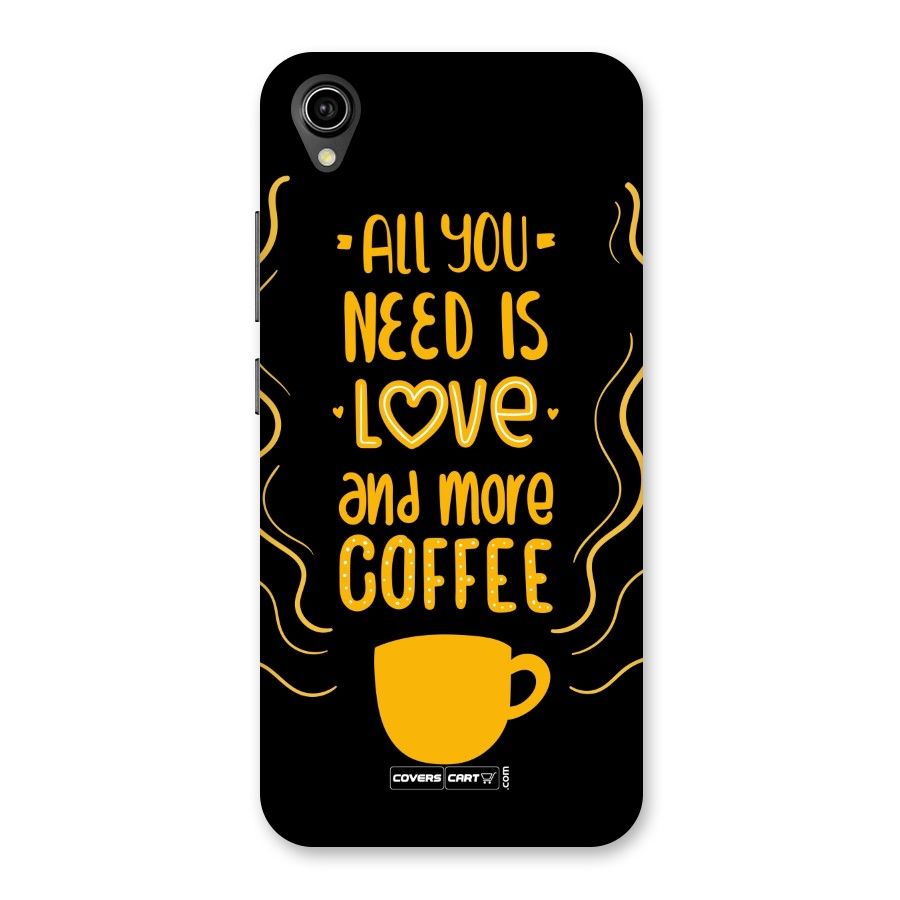 Love and More Coffee Back Case for Vivo Y90