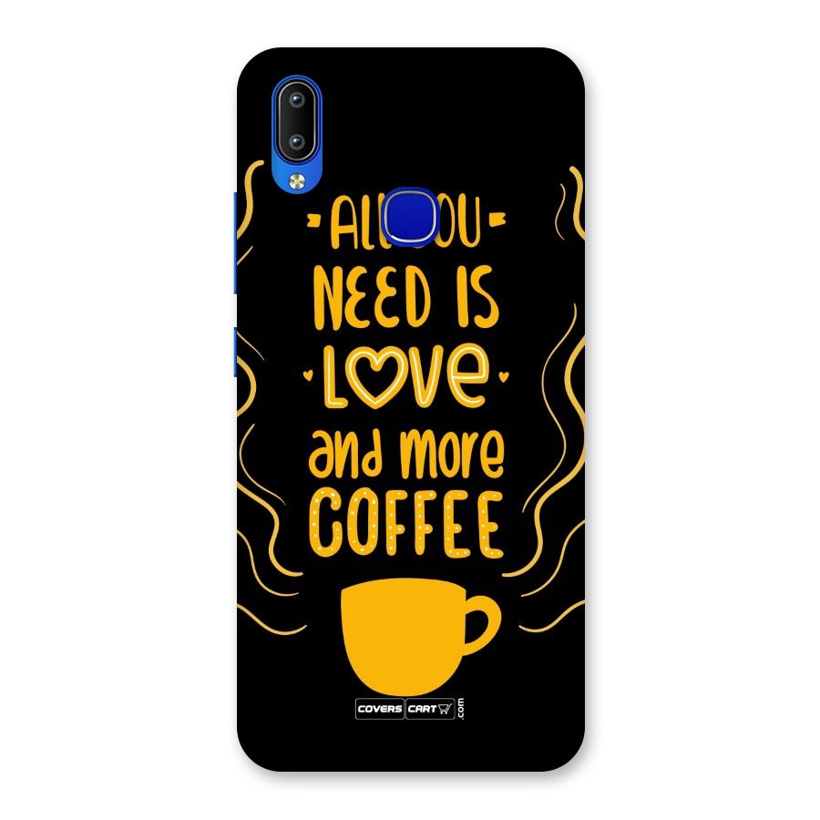 Love and More Coffee Back Case for Vivo Y91