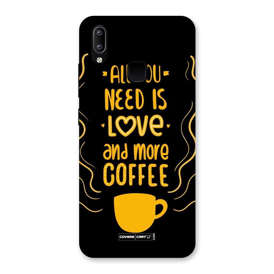Love and More Coffee Back Case for Vivo Y93