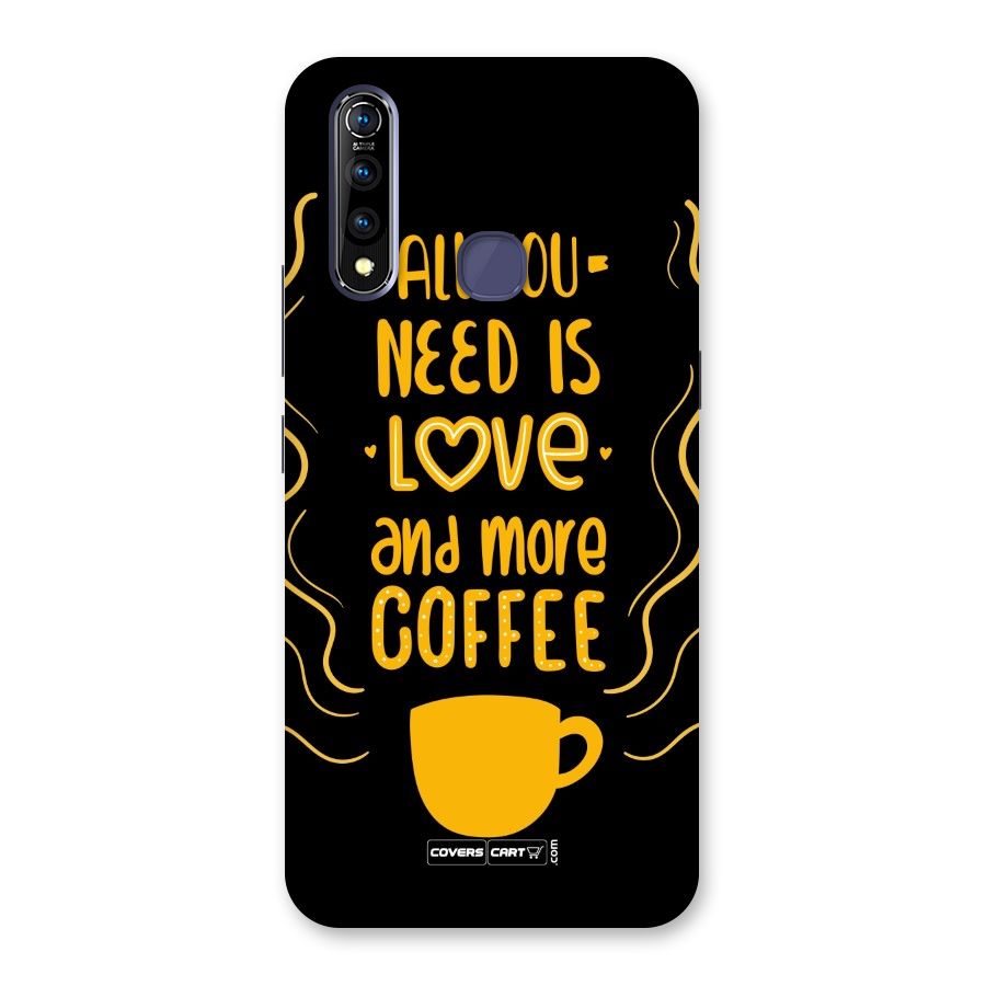 Love and More Coffee Back Case for Vivo Z1 Pro