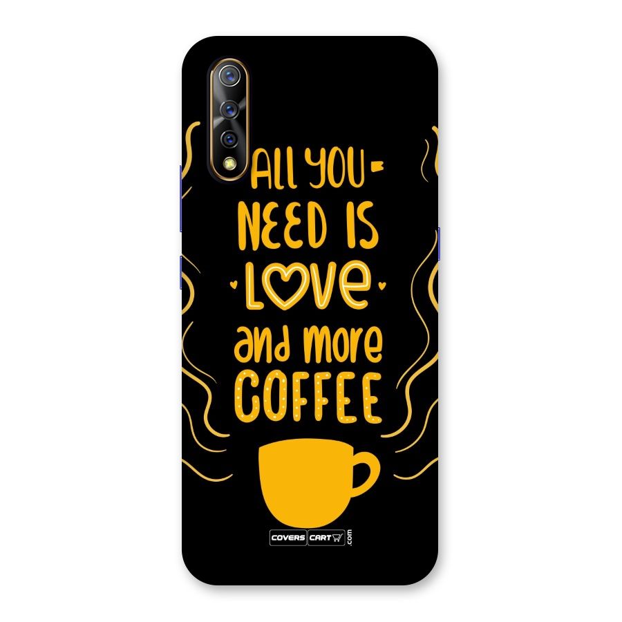 Love and More Coffee Back Case for Vivo Z1x