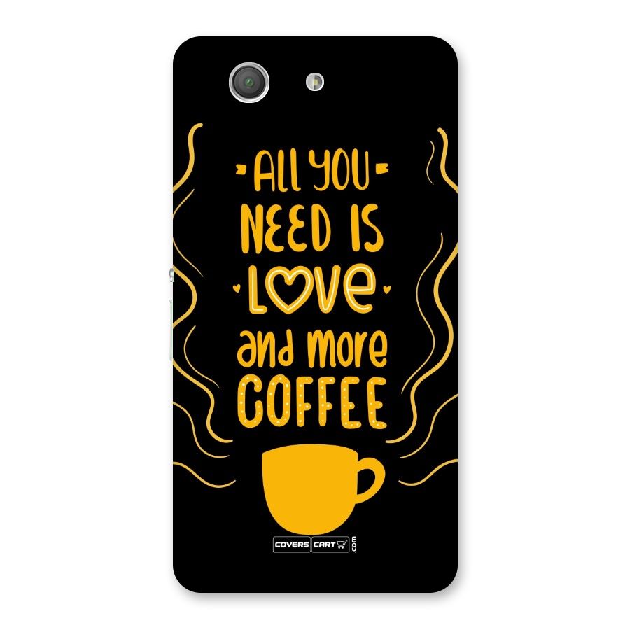 Love and More Coffee Back Case for Xperia Z3 Compact