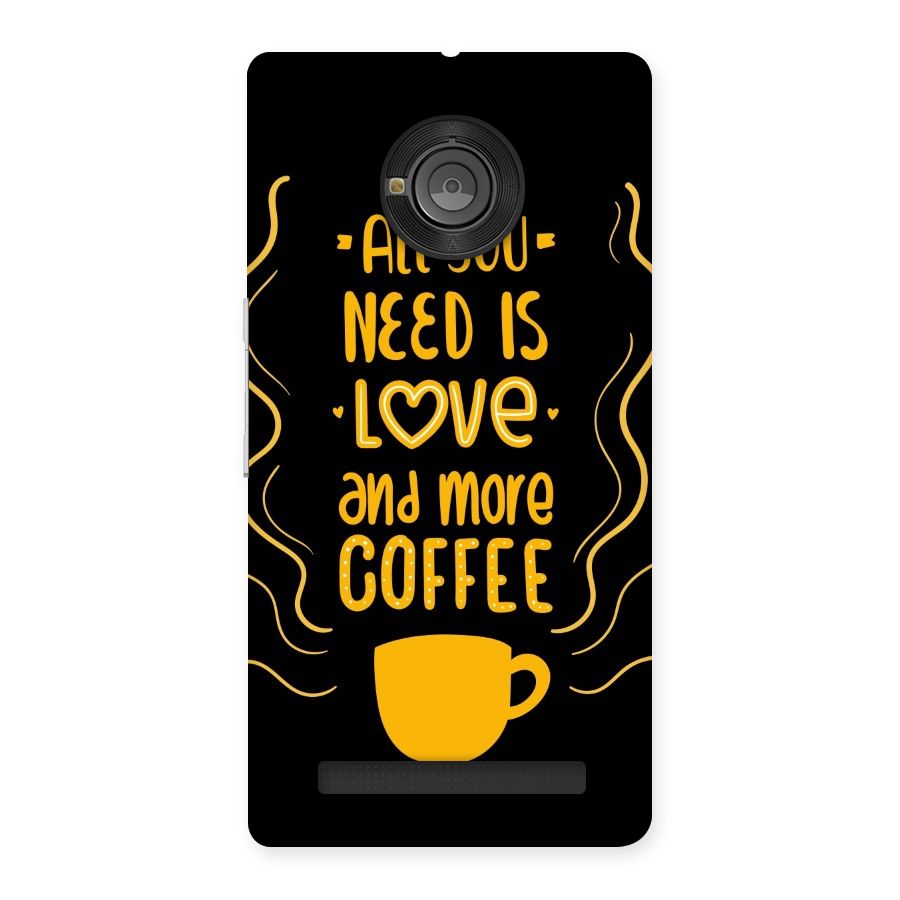 Love and More Coffee Back Case for Yu Yuphoria