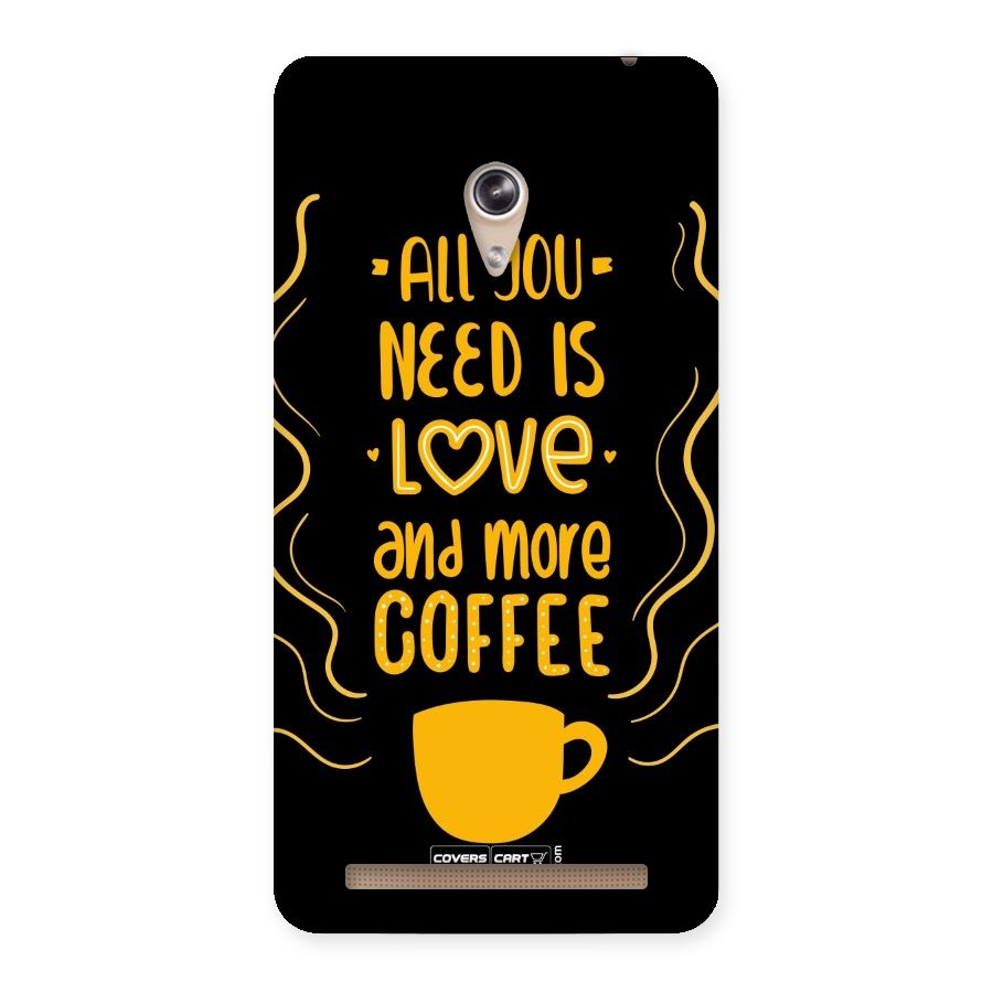 Love and More Coffee Back Case for Zenfone 6