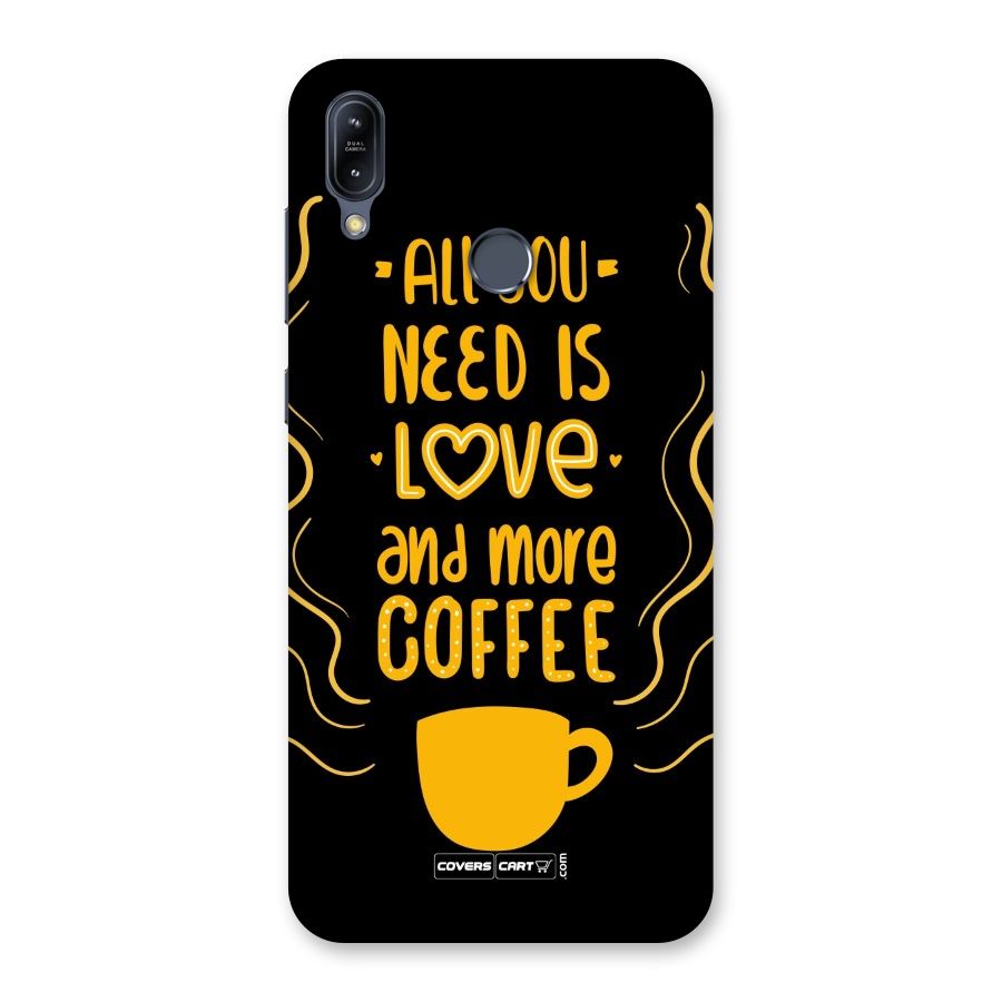 Love and More Coffee Back Case for Zenfone Max M2