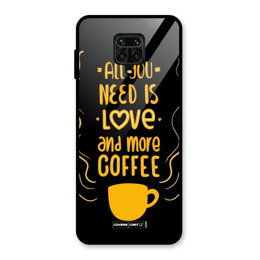 Love and More Coffee Glass Back Case for Redmi Note 10 Lite