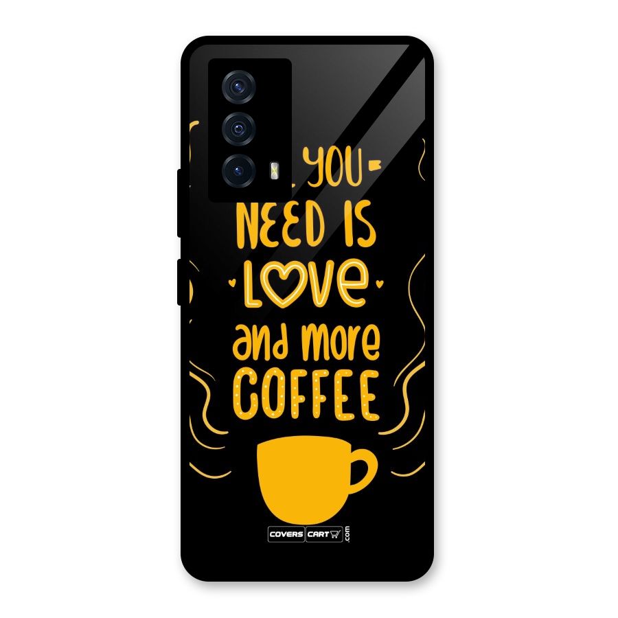 Love and More Coffee Glass Back Case for Vivo iQOO Z5