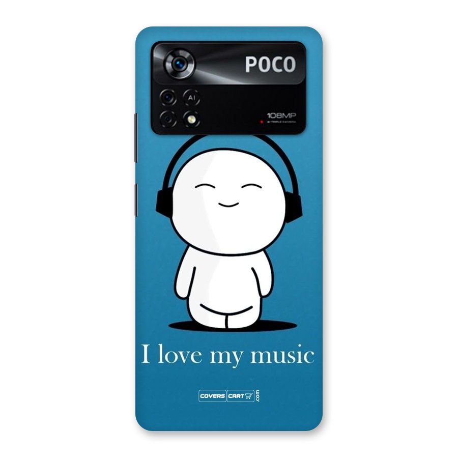 Love for Music Back Case for Poco X4 Pro 5G