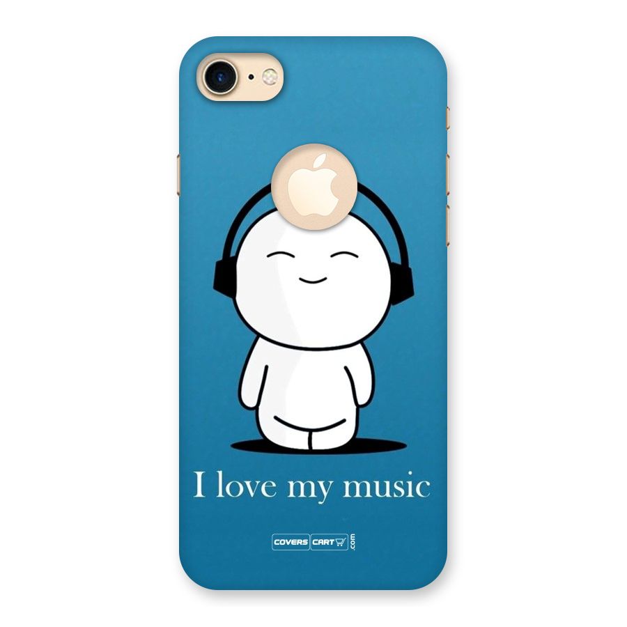 Love for Music Back Case for iPhone 8 Logo Cut