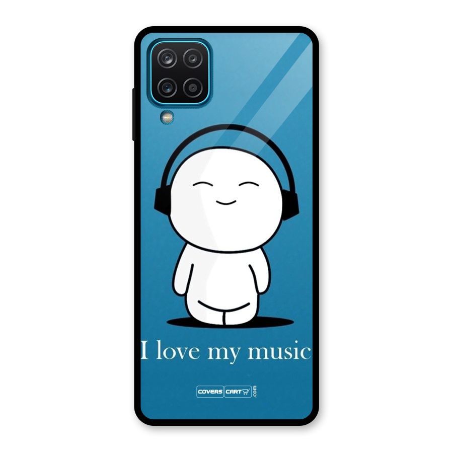 Love for Music Glass Back Case for Galaxy A12