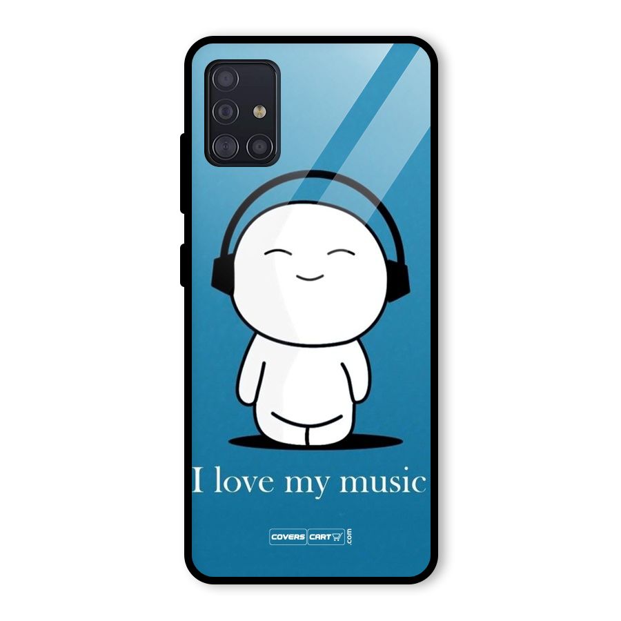 Love for Music Glass Back Case for Galaxy A51