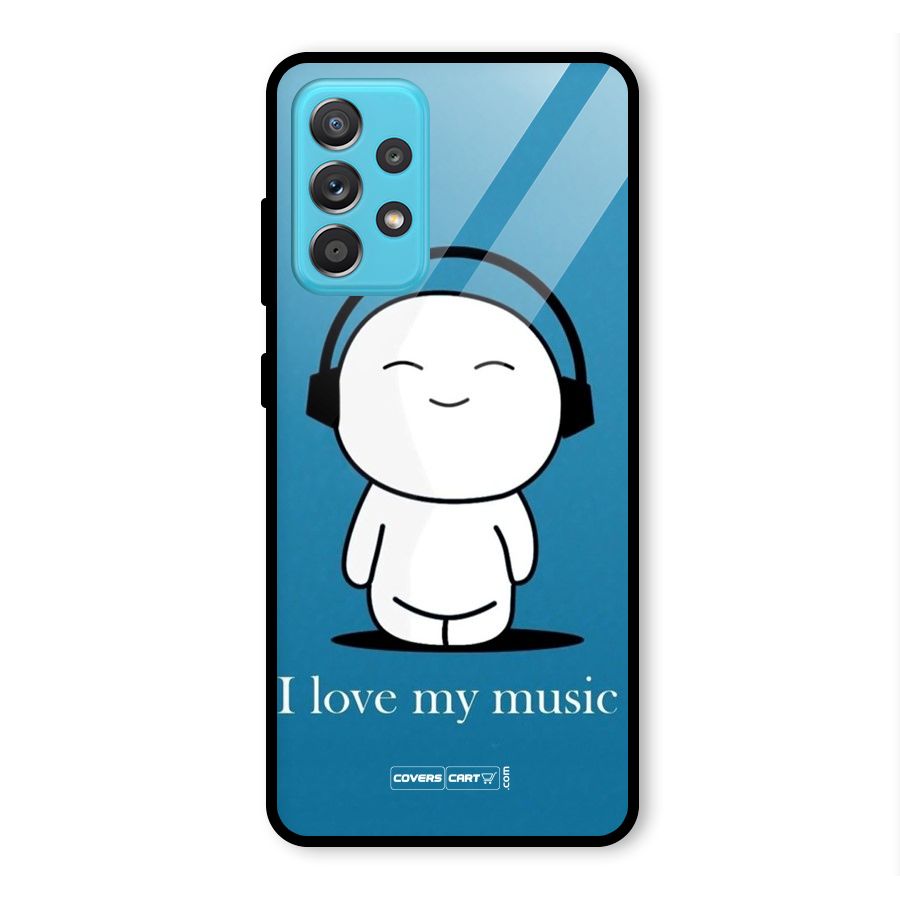 Love for Music Glass Back Case for Galaxy A52s 5G