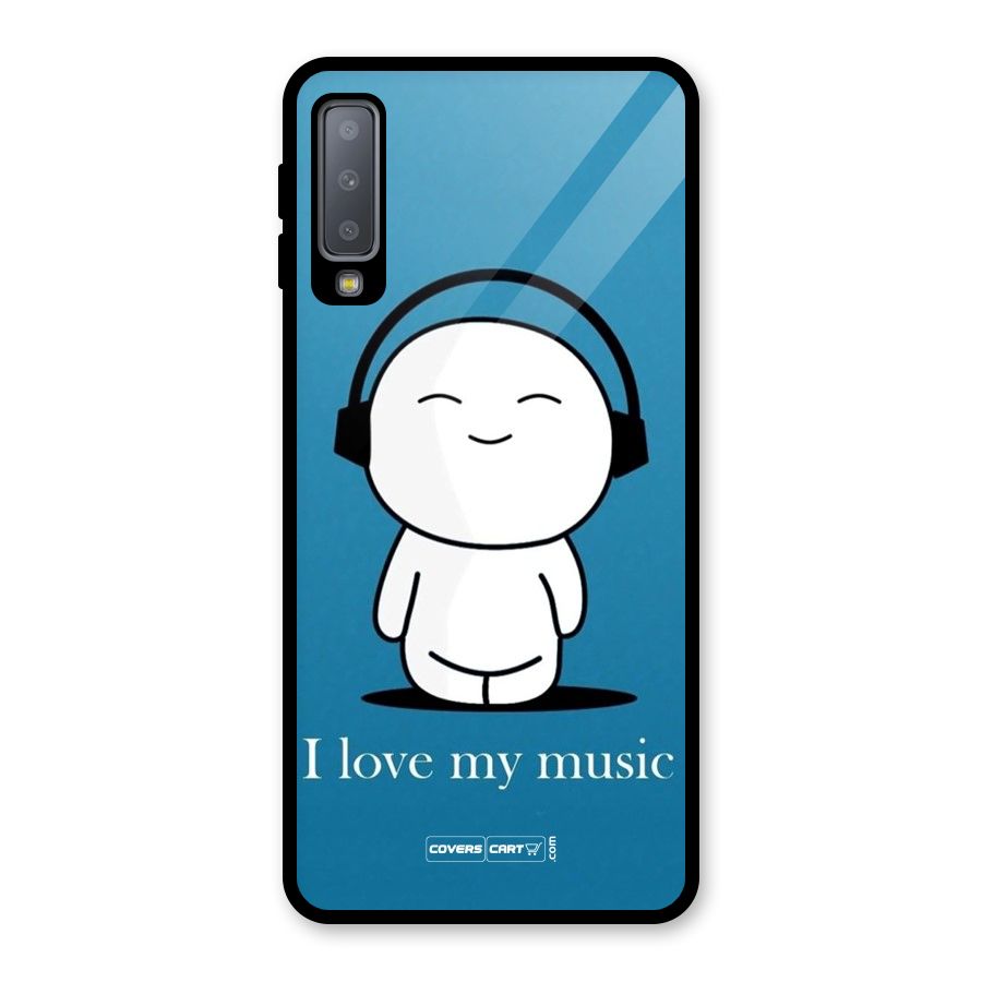 Love for Music Glass Back Case for Galaxy A7 (2018)