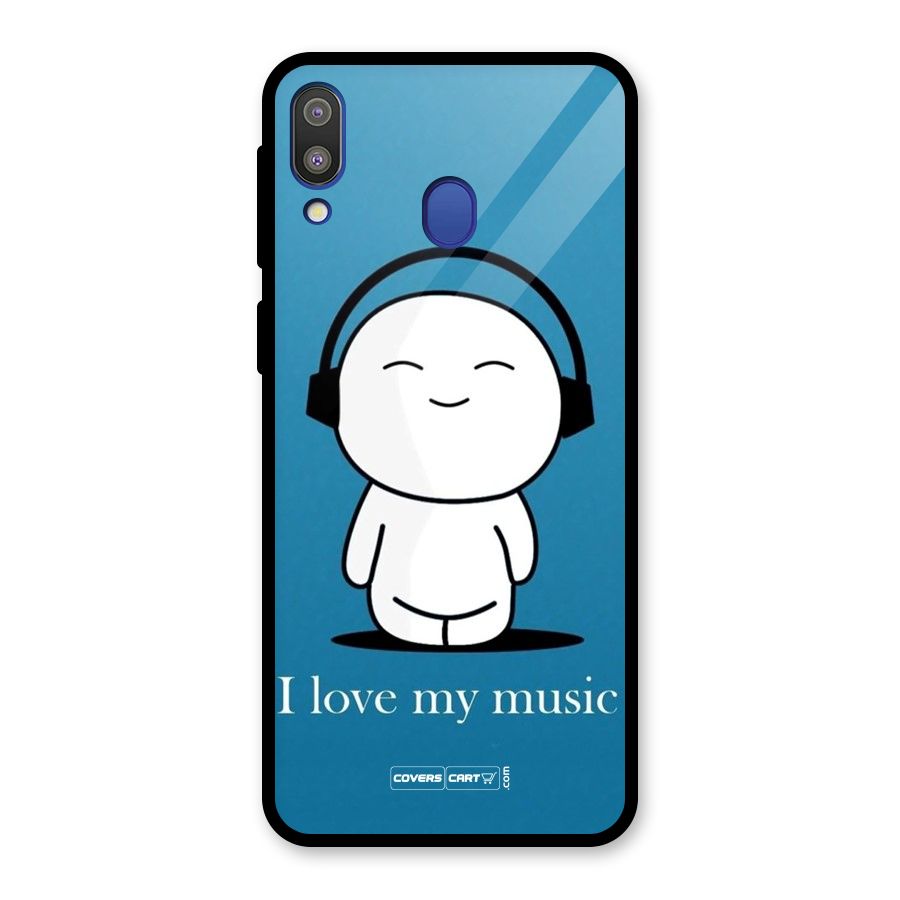 Love for Music Glass Back Case for Galaxy M20