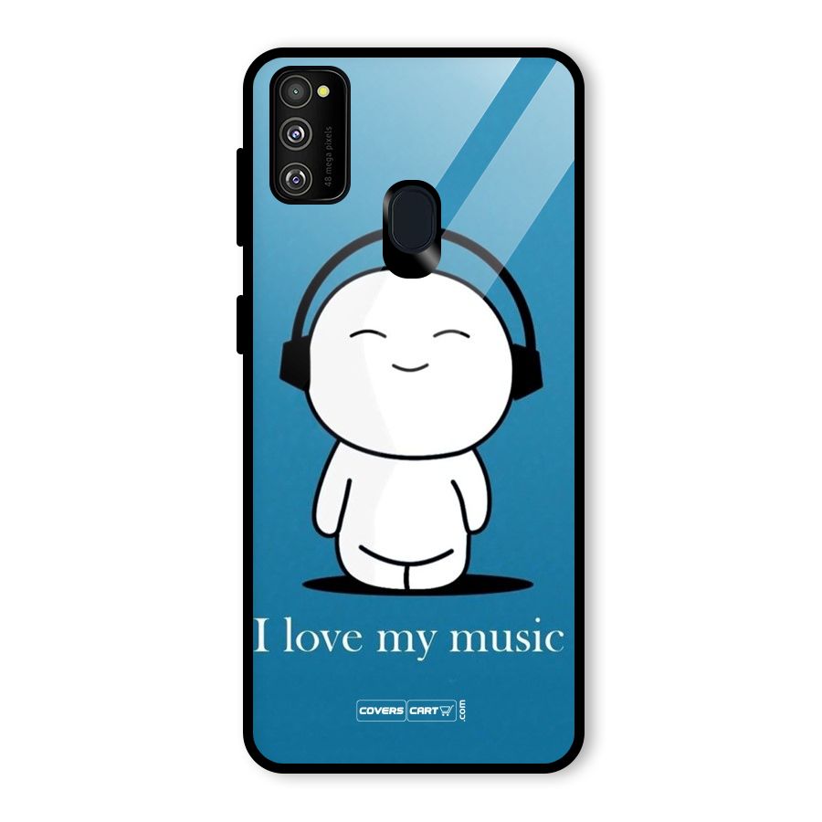 Love for Music Glass Back Case for Galaxy M30s