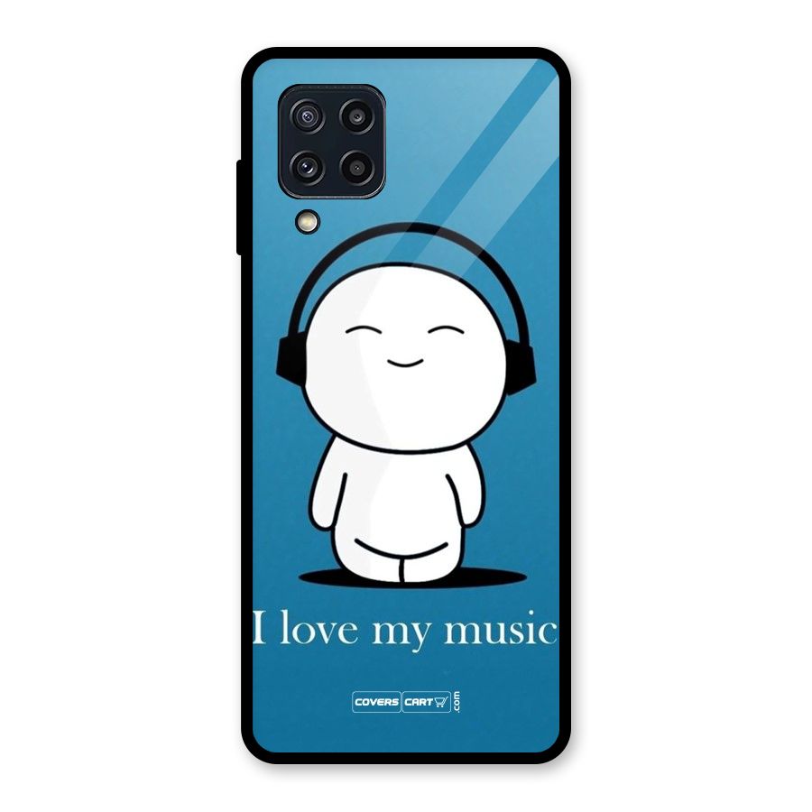Love for Music Glass Back Case for Galaxy M32