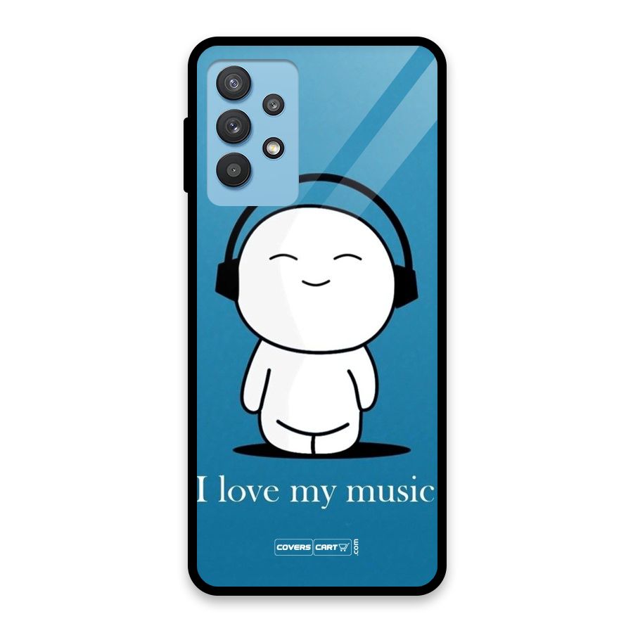 Love for Music Glass Back Case for Galaxy M32 5G