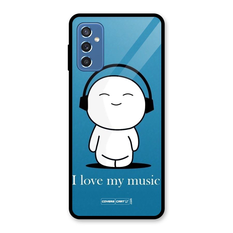 Love for Music Glass Back Case for Galaxy M52 5G